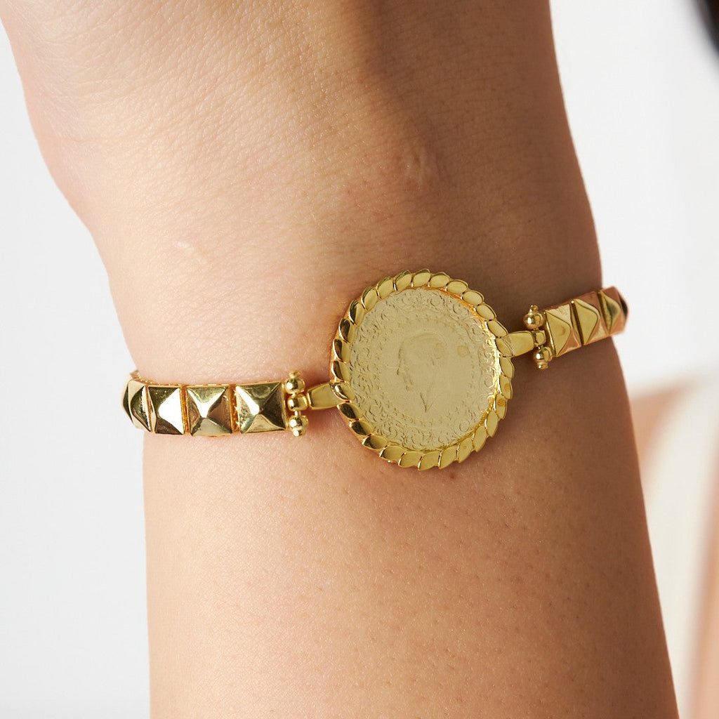 Deniz Kabuğu Zincir Bileklik - 925 GÜMÜŞ