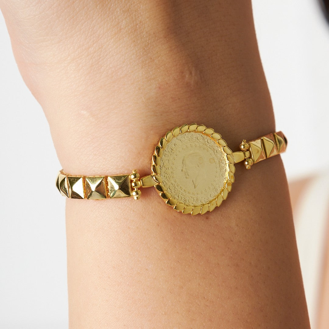 Deniz Kabuğu Zincir Bileklik - 925 GÜMÜŞ