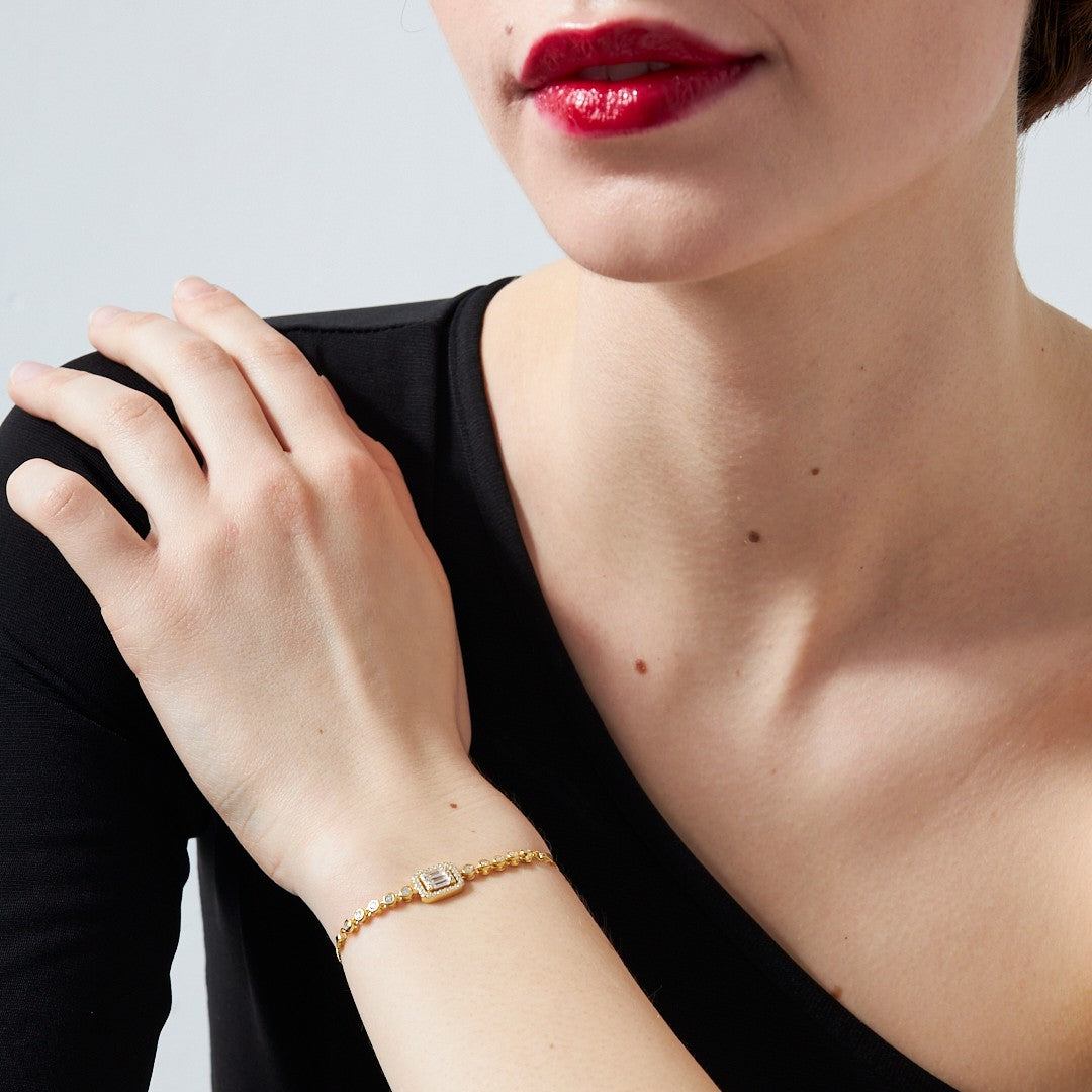 Parçalı Baget Bileklik - 925 GÜMÜŞ