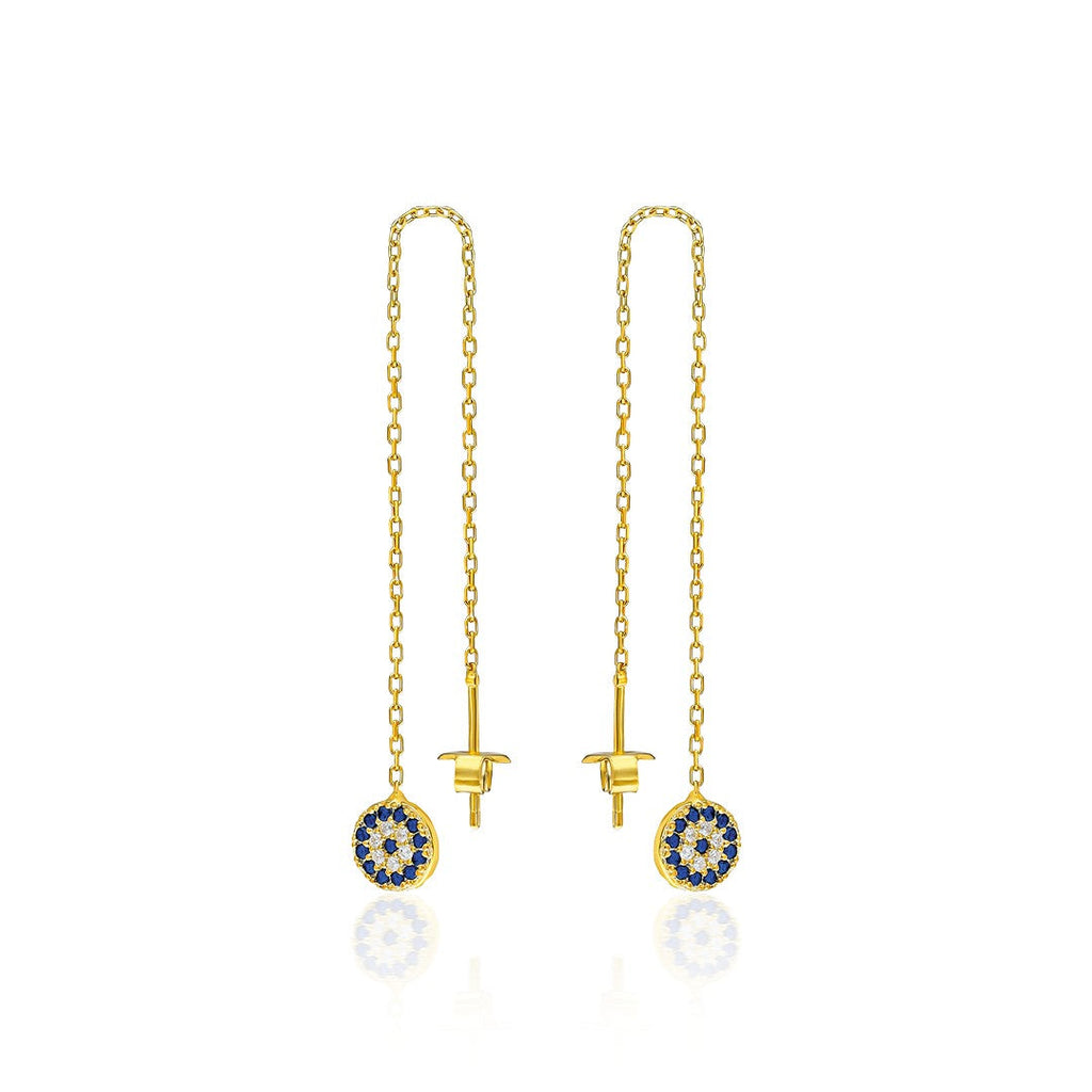 Nazar Sarkan Küpe - 925 GÜMÜŞ