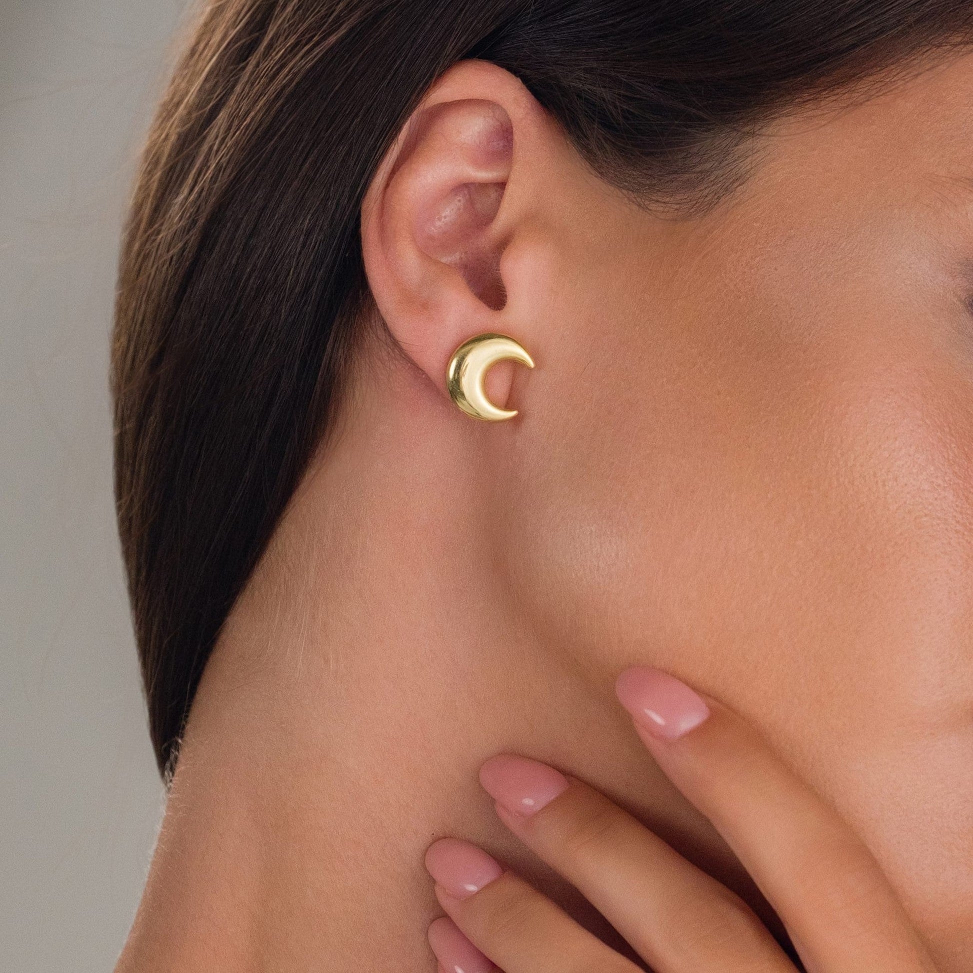 Ay Küpeleri - 925 GÜMÜŞ