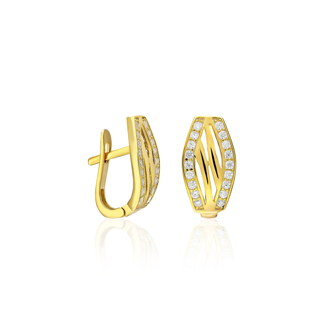 Favori Taşlı Küpeler - 925 GÜMÜŞ