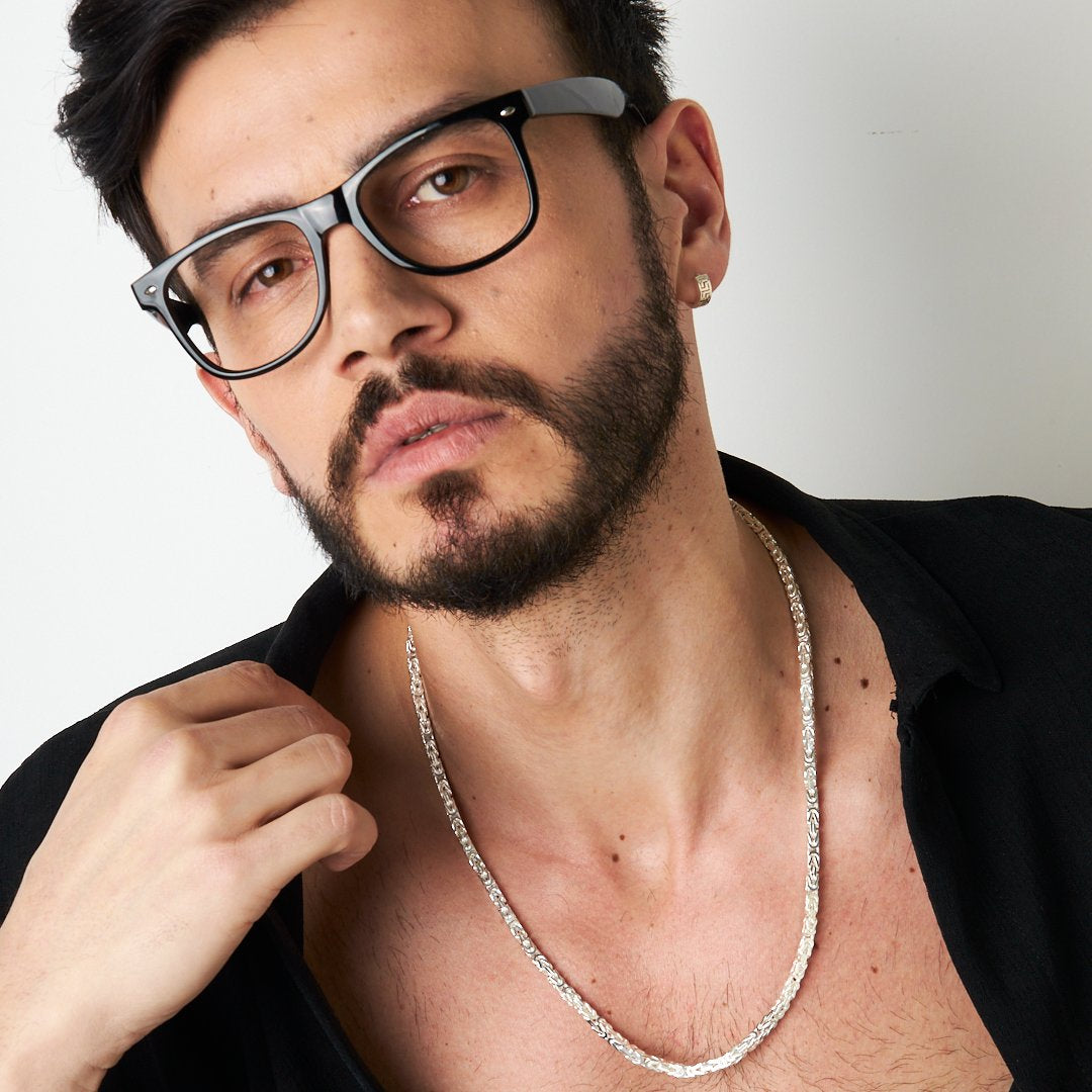 Spiral Model Zincir Kolye - 925 GÜMÜŞ