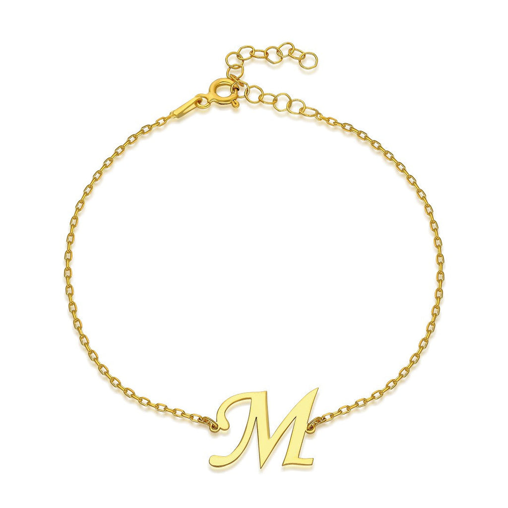 Harfli Temel Bileklik - 925 GÜMÜŞ