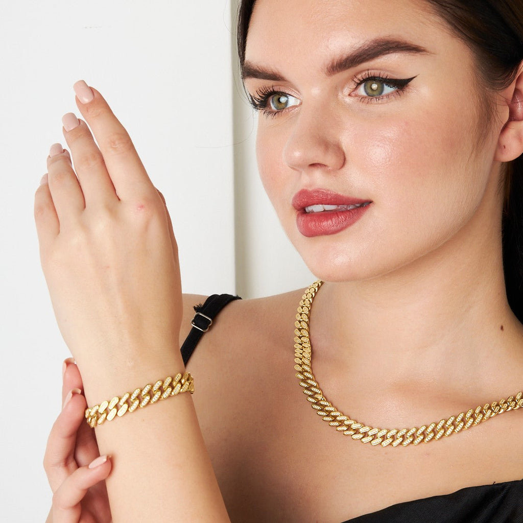 Taşlı Kalın Gurme Set - 925 GÜMÜŞ