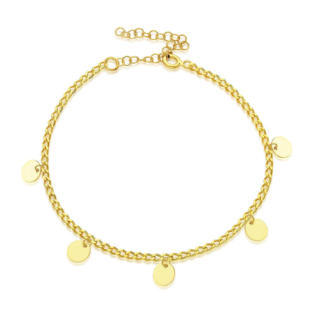 Beşli Pullu Bileklik - 925 GÜMÜŞ