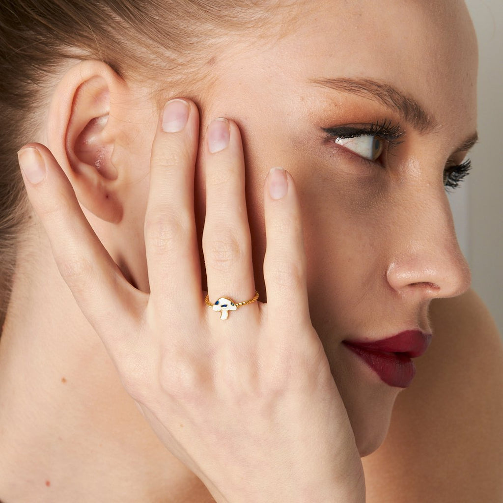 Mantar Yüzük - 925 GÜMÜŞ