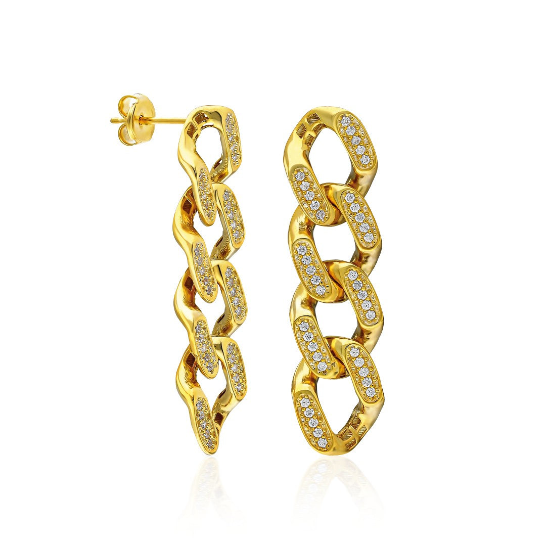 Gurme Zirkon Küpe - 925 GÜMÜŞ