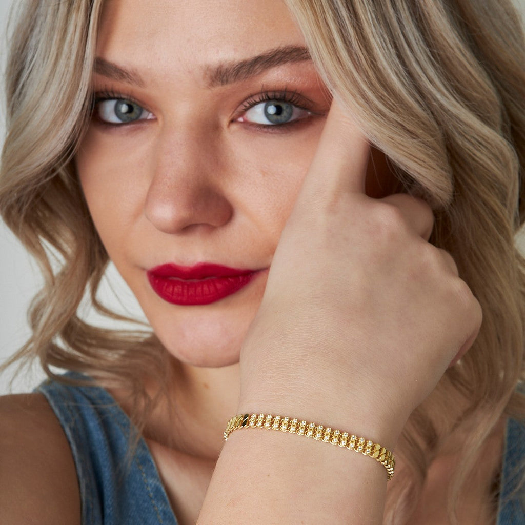 Su Damlası Zincir Bileklik - 925 GÜMÜŞ