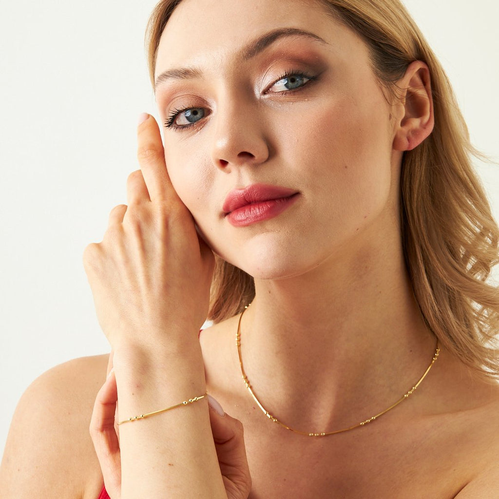 Üç Toplu Dorica Zincir Set - 925 GÜMÜŞ