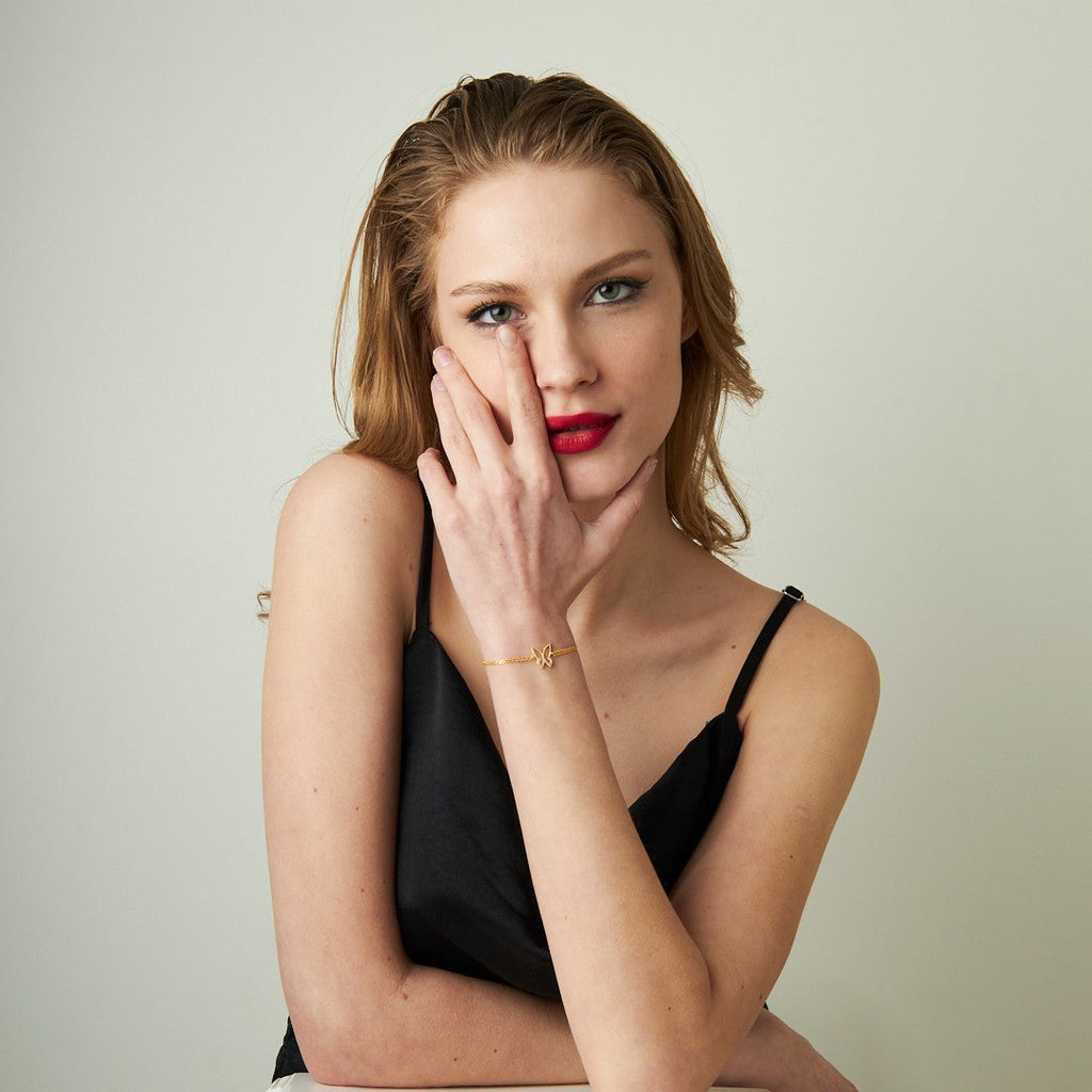 Modern Kelebek Bileklik - 925 GÜMÜŞ