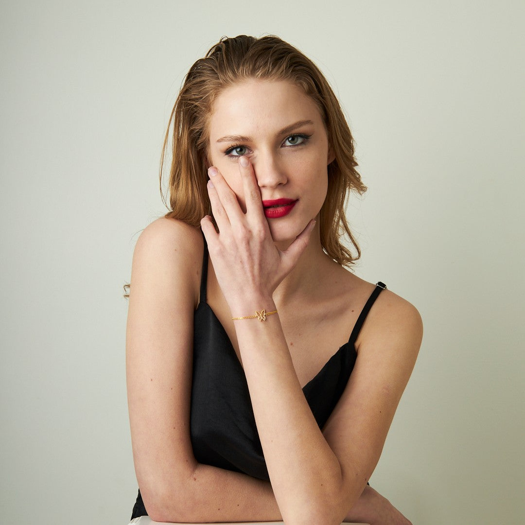 Modern Kelebek Bileklik - 925 GÜMÜŞ