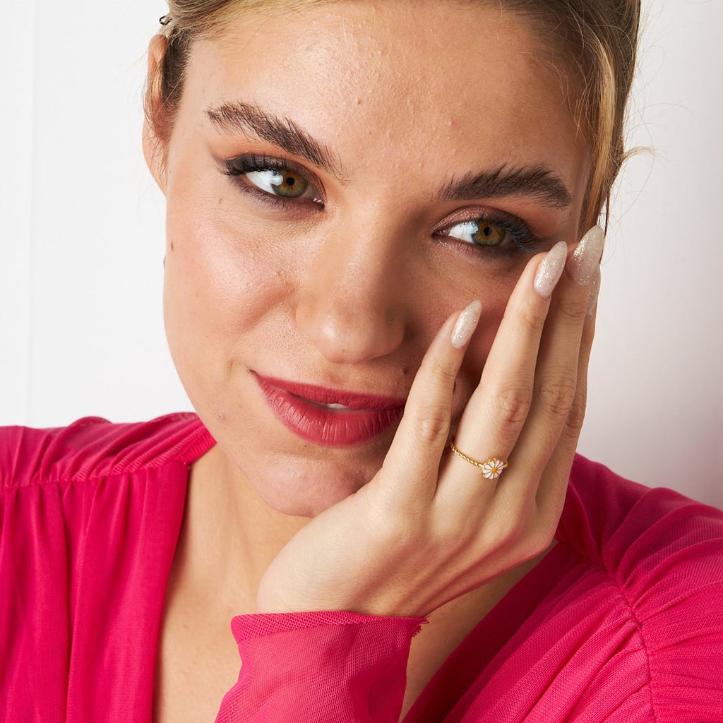 Papatya Yüzük - 925 GÜMÜŞ