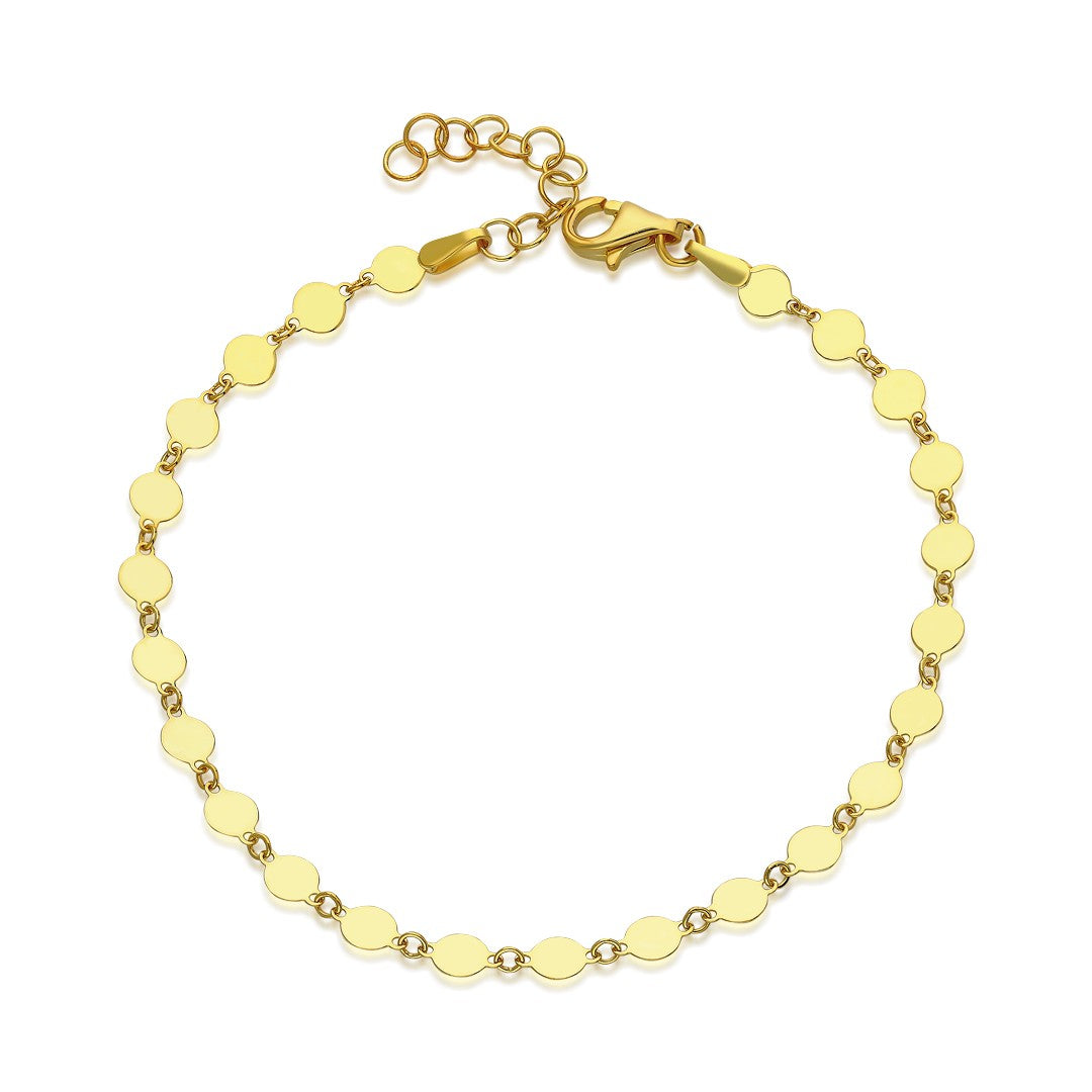 Ayna Bağlantılı Bilezik - 925 GÜMÜŞ