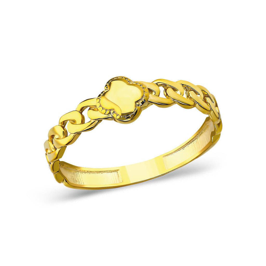 Yonca Yaprağı Yüzük - 925 GÜMÜŞ