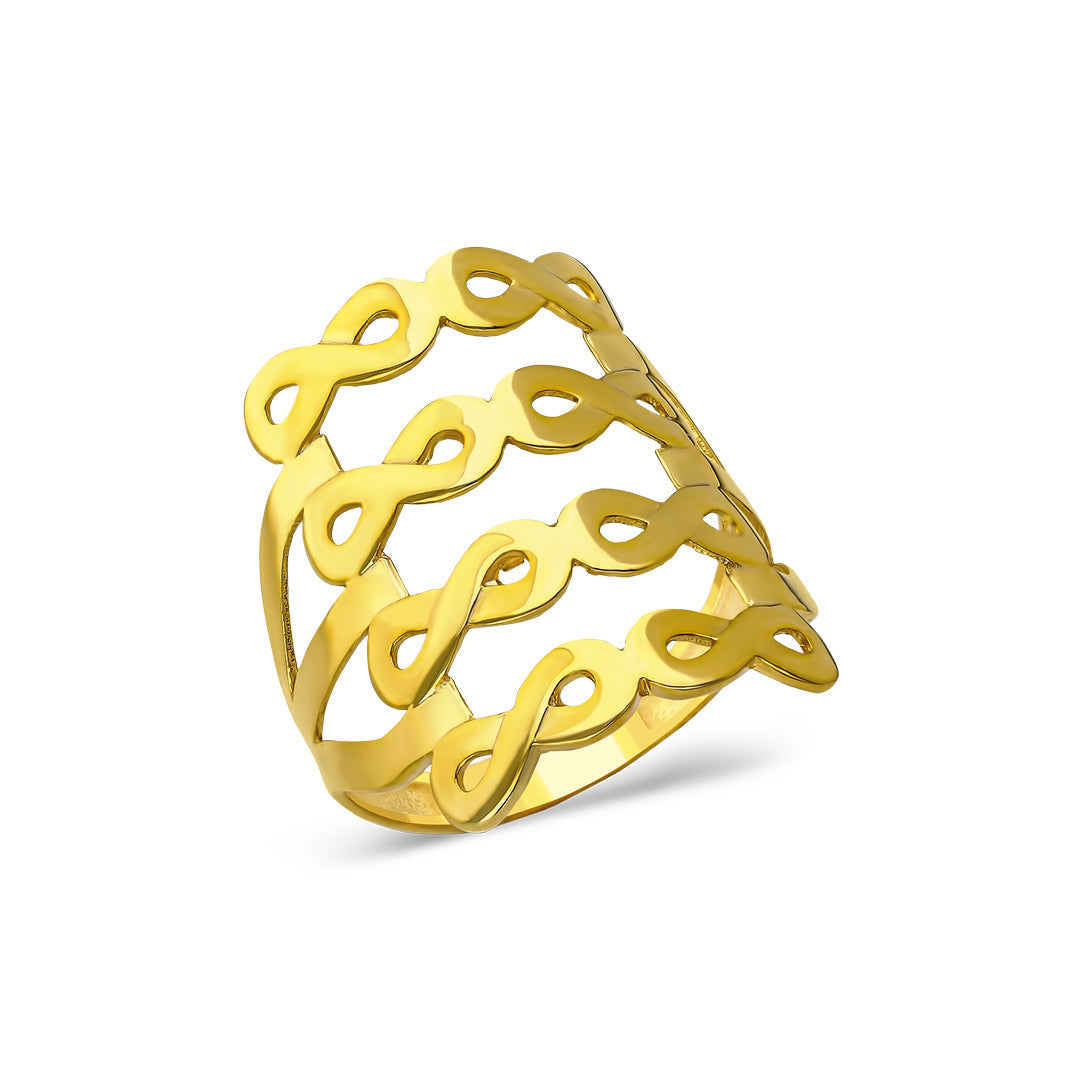 Sonsuz Kaburga Yüzük - 925 GÜMÜŞ