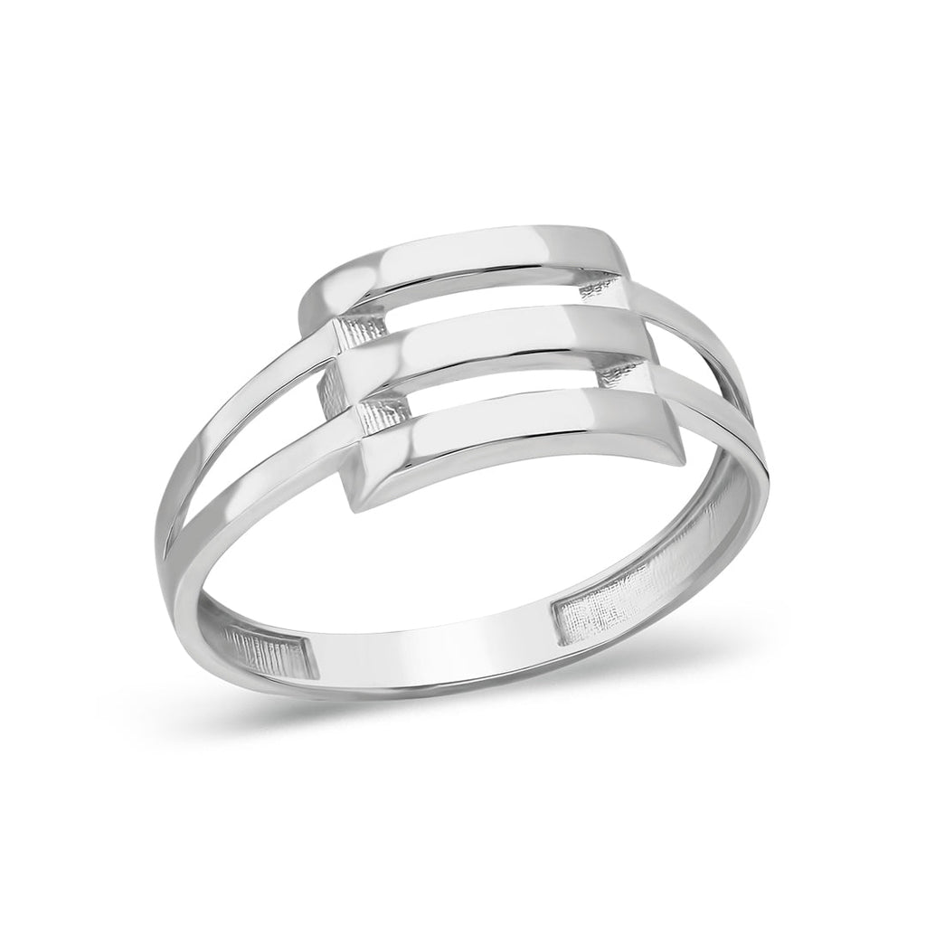 Üçlü Pürüzsüz Kaburga Yüzük - 925 GÜMÜŞ