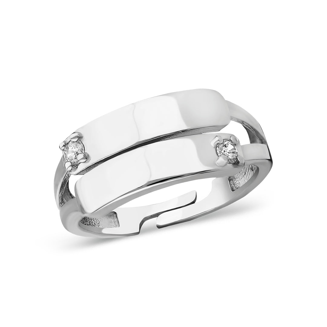 Tek Taş Yüzük - 925 GÜMÜŞ