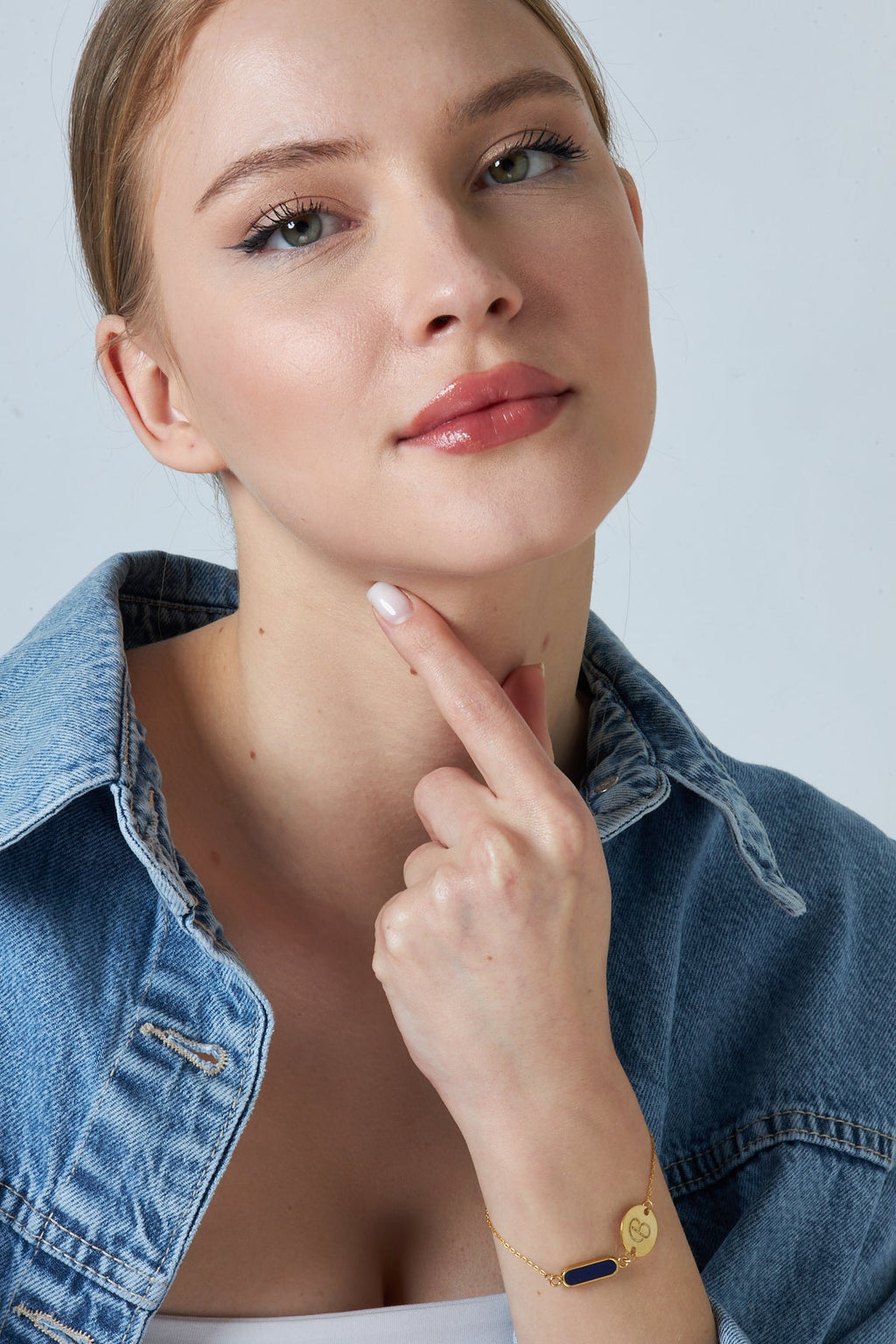 Renkli Plaka Harfli Bileklik - 925 GÜMÜŞ