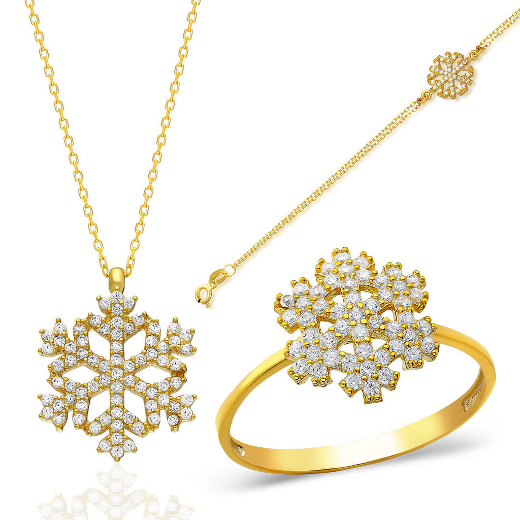 Kar Tanesi Set - 925 GÜMÜŞ