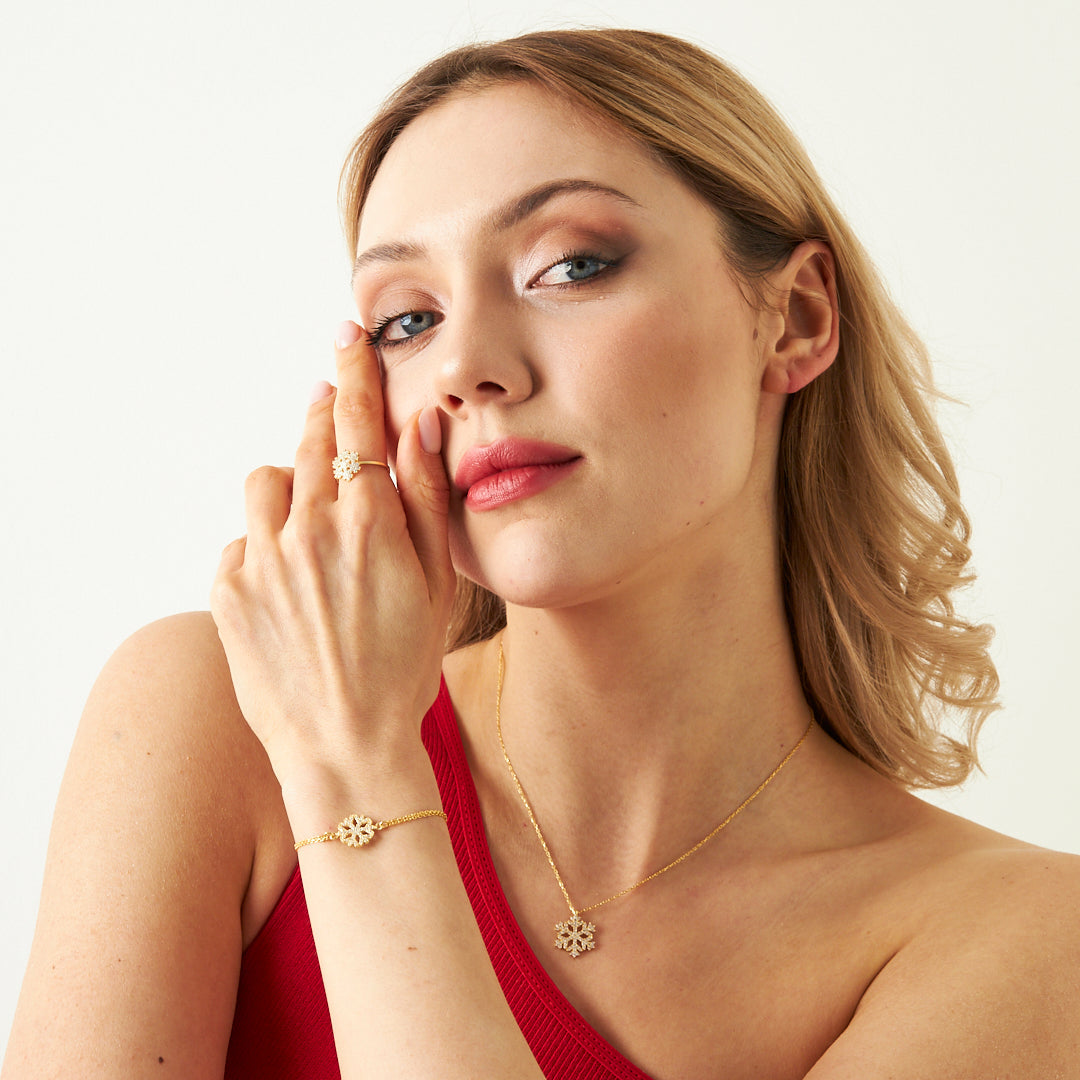 Kar Tanesi Set - 925 GÜMÜŞ